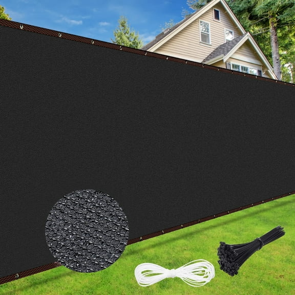 Privacy Screen Fence 4' X 50' Heavy Duty Fence Privacy Screen with Gloves & Zip Ties for Wall Garden Back Yard Outdoor Home Decoration