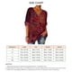 thumbnail image 5 of Blusa de Mujer Cuello en V Manga Larga Jersey Estampado Floral Camisa cómoda para Mujer para Viajes Oficina Rojo XXL, 5 of 5