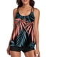 thumbnail image 2 of Traje de baño para mujer Camiseta sin mangas estampada Traje de baño de dos piezas con pantalones cortos Traje de baño Fridja fhjkhfk457692, 2 of 7