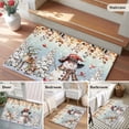 thumbnail image 5 of Entryway Rug 2'x3', Christmas Snowman Small Rug for Kitchen Bathroom Door Mat Indoor Entrance, Xmas Tree Snowflake Eucalyptus Non-Slip Area Rugs Floor Mats Carpet Front Door Rugs, 5 of 8