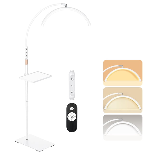 Lámpara Mznoo para Pestañas Luz de Media Luna LED con Modos de Color Ajustables