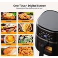 thumbnail image 5 of Garvee 5Qt Small Air Fryer, 8-in-1 Oilless Air Fryer Oven with Visible Cooking Window, up to 400℉, Black, 5 of 10