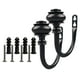 thumbnail image 2 of Soporte para Cortina de Pared Macarena 2 Piezas en Apariencia de U Negro, 2 of 8