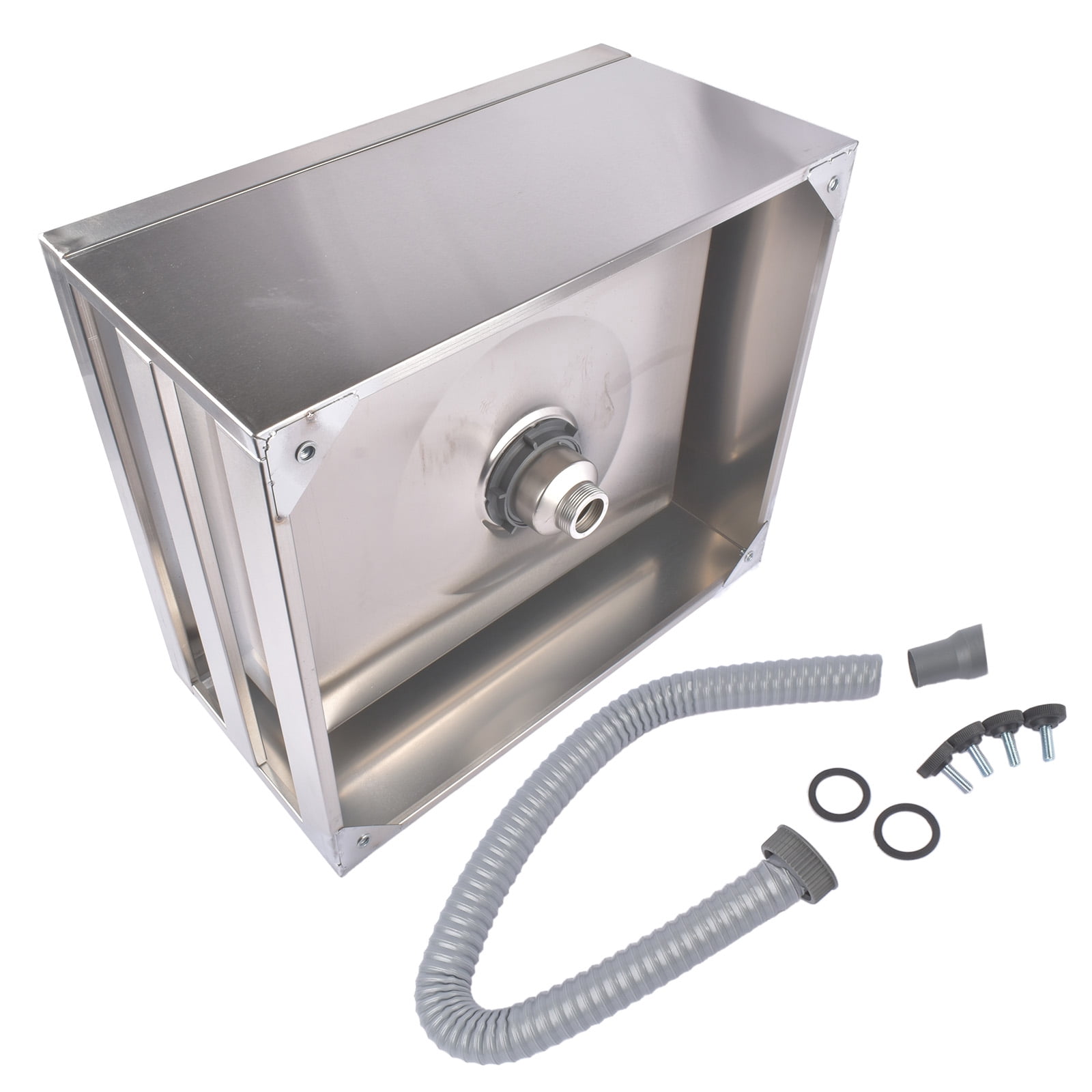 GELUOXI Commercial Mop Sink 24x24x13in without Backsplash, Stainless Steel Utility Mop Basin with Drain Assembly Wall-Mounted Deep Tub for Restaurant/Hospital