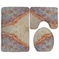thumbnail image 1 of Juego de alfombras de baño ABPHQTO Piedra de mármol 3 piezas, 1 of 2