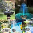 thumbnail image 4 of Solar Fountain With 8 Colors LED Lights, 3W Solar Fountain Pump, 4 of 4