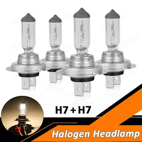 BSBSDJB For Ram ProMaster 1500 2500 3500 Halogen Headlight High Low Beam Bulbs H7 H7