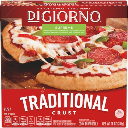 DIGIORNO Supreme Traditional Crust Frozen Pizza 10 Oz  Box