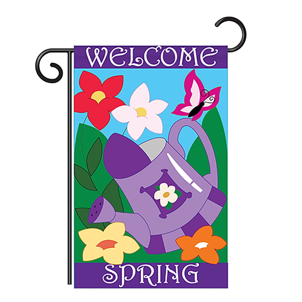 Spring Garden Spring Everyday Applique Decorative Vertical