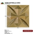 thumbnail image 3 of Panel 3D para pared S080 ESTRELLA , muro 3D, Panel decorativo resistente al agua , paquete de 10 piezas, Decoración oficina, casa, comercial, 3 of 4