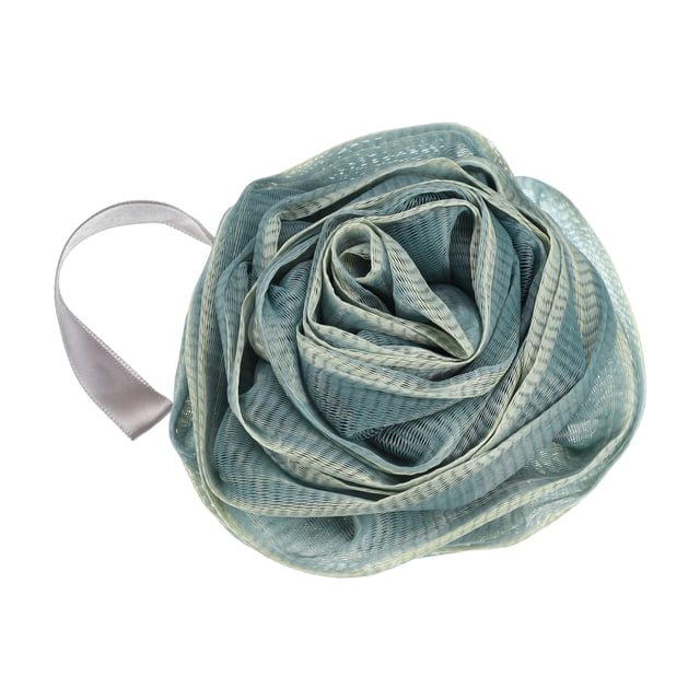 Esponja de baño de loofah de 1 pieza Unique Bargains para ducha, 6.10"x5.12"x1.85" color verde oscuro