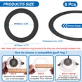 thumbnail image 2 of Goof Rings for 4 Inch Recessed Can Lighting, 8 Pcs Metal Goof Trim Rings, Outer Diameter 6.77-inch Inner Diameter 4.25-inch, Matte Finish Black, 2 of 7