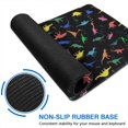 thumbnail image 6 of Long Mouse Pads for Desk,Colorful Dinosaurs Silhouettes Pattern Desk Mats on Top Of Desks, Desk Mouse Pad Extra Large with 3mm Non-Slip Base and Stitched Edge for Gaming,Office,Work,Home 31.5"x11.8", 6 of 6