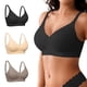thumbnail image 1 of Bra DEANGELMON inalámbrico, sin costuras, sin varillas, push up, pack de 3, talla XL, 1 of 6