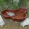 thumbnail image 5 of Reptile Bathing Pool Amphibians Accessories with Ramp Reptile Water Bowl for Tortoise Turtle Hamster Leopard,B, 5 of 5
