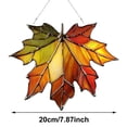 thumbnail image 3 of Exquisite Maple Leaf Ornament For Home Wall Window Hanging Natural Piece For Year Round Seasonal Display And Festive Holiday Embellishment Stained Glass Artwork Ornament Chandelier Replacement Heart, 3 of 6
