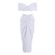 thumbnail image 4 of Conjunto sexy de corpiño sin mangas y falda larga elástica: poliéster, diseño plisado ajustado, conjunto para fiesta nocturna, tallas S-XXXL, 4 of 6