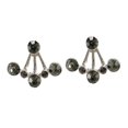thumbnail image 1 of Abalorios para orejas Zulema Rhinestone Plata, 1 of 8