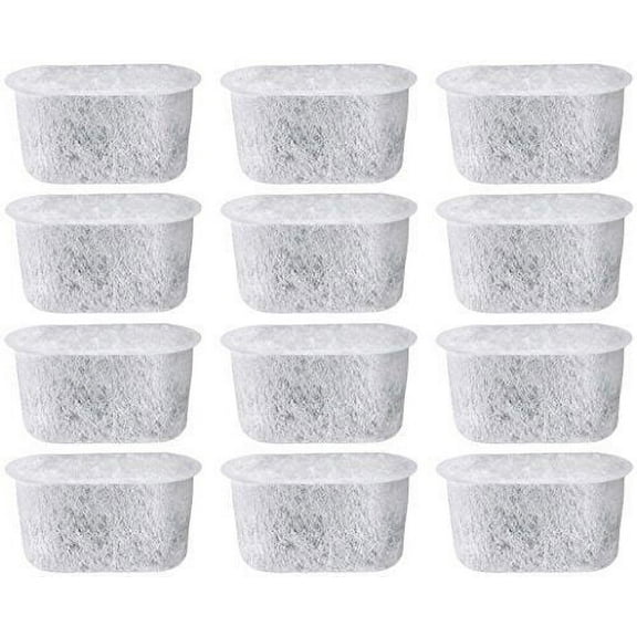 12 Replacement Charcoal Water Filters for Cuisinart Coffee Machines, White