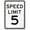 C, variant on "Speed Limit 5 MPH" Sign | 12" x 16" 3M High Intensity Grade Reflective Aluminum