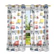 thumbnail image 6 of Yayeee Window Curtains Set of 2 for Living Room Light Filtering 63"x52", Cars Pattern, 6 of 7