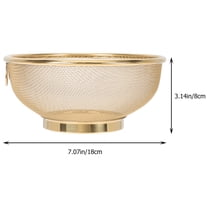 Soimiss Golden Stainless Steel Colander for Cooking 1Set