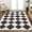White/Charcoal, variant on JONATHAN Y ATHENS 8 x 10 Area Rug, Draper Geometric Diamond Pattern - White/Charcoal, ATH100A-8