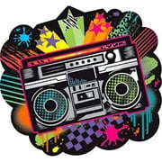 Amscan Totally 80's Party Old School Stereo Large Cutout (1 Piece), Multi Color, 11 x 11.3