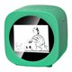 thumbnail image 3 of Mini impresora compacta con control por voz, pantalla de 2,4 pulgadas y rollo de papel. Verde, 3 of 9