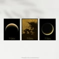 thumbnail image 4 of Pack of 3 NASA Our Solar System Saturn's Moon Titan Ligeia Mare Lake Crescent Moon Images Unframed 18X24 Inch Wall Art Living Room Prints Set, 4 of 5