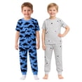 thumbnail image 3 of BenBen Kids Toddler Boy Pajamas Pj Set Short Sleeve Snug Fit Soft & Cozy Sleepwear Loungewear 2-Pack - Size 2Y to 10Y, 3 of 6
