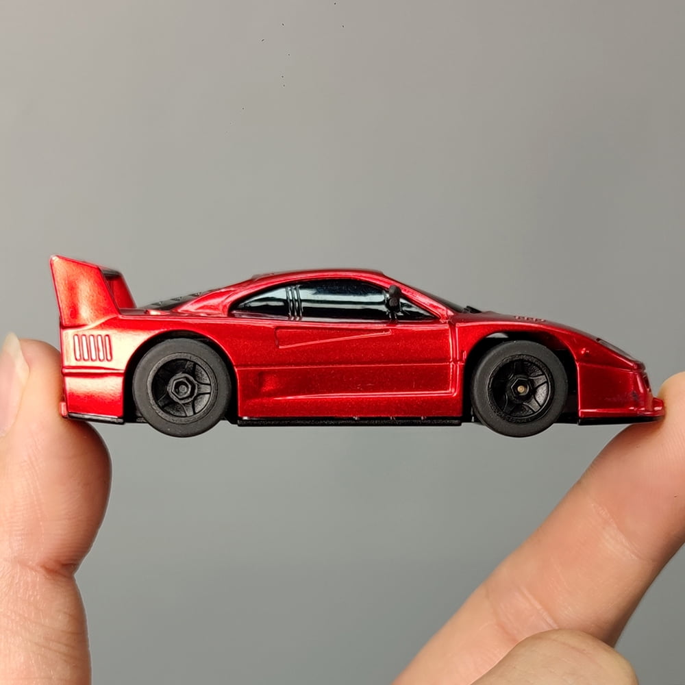 S100 1:76 Scale Mini RC Car, 2.4GHz Remote Control Car with LCD Screen, High Speed & Fast Charging, Portable Desktop Racing Vehicle for Adults