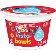 Kellogg's Froot Loops Insta-Bowls Original Cold Breakfast Cereal, 1.2 oz Cup