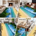 thumbnail image 6 of Ocean Beach Large Area Rugs for Bedroom Living Room, Non Slip Carpet Bedside Rug, Blue Sea Shoreline Coconut Coastal Palm Tree Rectangular Floor Cover Kitchen Accent Rug 5'x8' for Dining Room/Office, 6 of 9