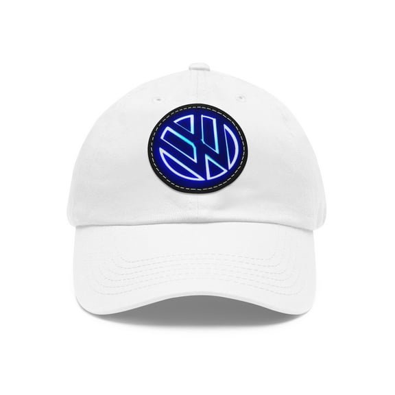 VW Dad Hat with Leather Patch (Round)