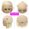 thumbnail image 4 of Peluca con encaje en la parte delantera BungiOl 613, cabello humano rubio, 70 cm, 180% de densidad, 4 of 9