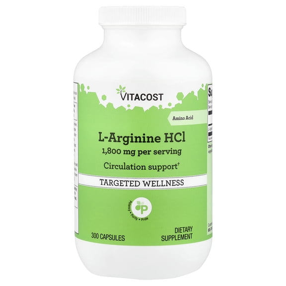 Vitacost L-Arginine HCl, 300 Capsules (900 mg per Capsule)