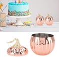 thumbnail image 4 of Glass Pumpkin, Simple Fashion Practical Stainless Steel Pumpkin Wine Glass With Lid For Hotel For Home For Office ANGGREK Rose Gold Wine Glass, 4 of 8