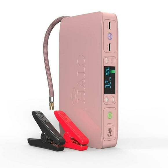 HALO Bolt Air +, Portable Vehicle Jump Starter with Air Compressor, Power Bank with Digital Display Charges Multiple Devices, Bolt Air+
