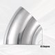 thumbnail image 5 of 2uds OD 3" 45 Grados Inoxidable Acero Curva Tubo Escape Codo Tubo, 5 of 7
