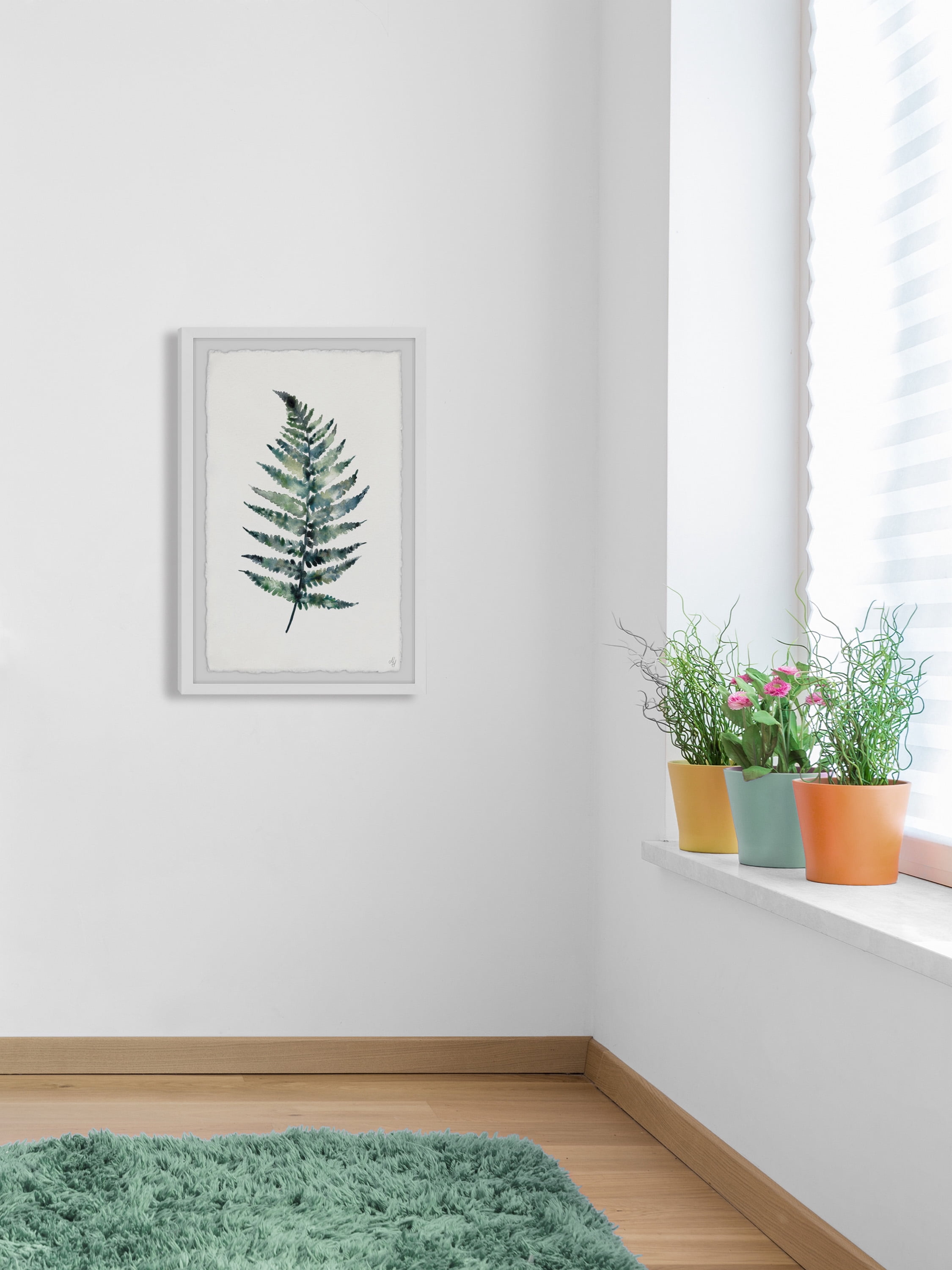 Marmont Hill Green Fern Framed Wall Art