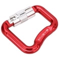 thumbnail image 1 of Mosquetón de escalada con clip, 20 KN, con bloqueo automático, mosquetones de escalada con bloqueo giratorio, mosquetones de bloqueo grandes, diseño de última generación, 1 of 12