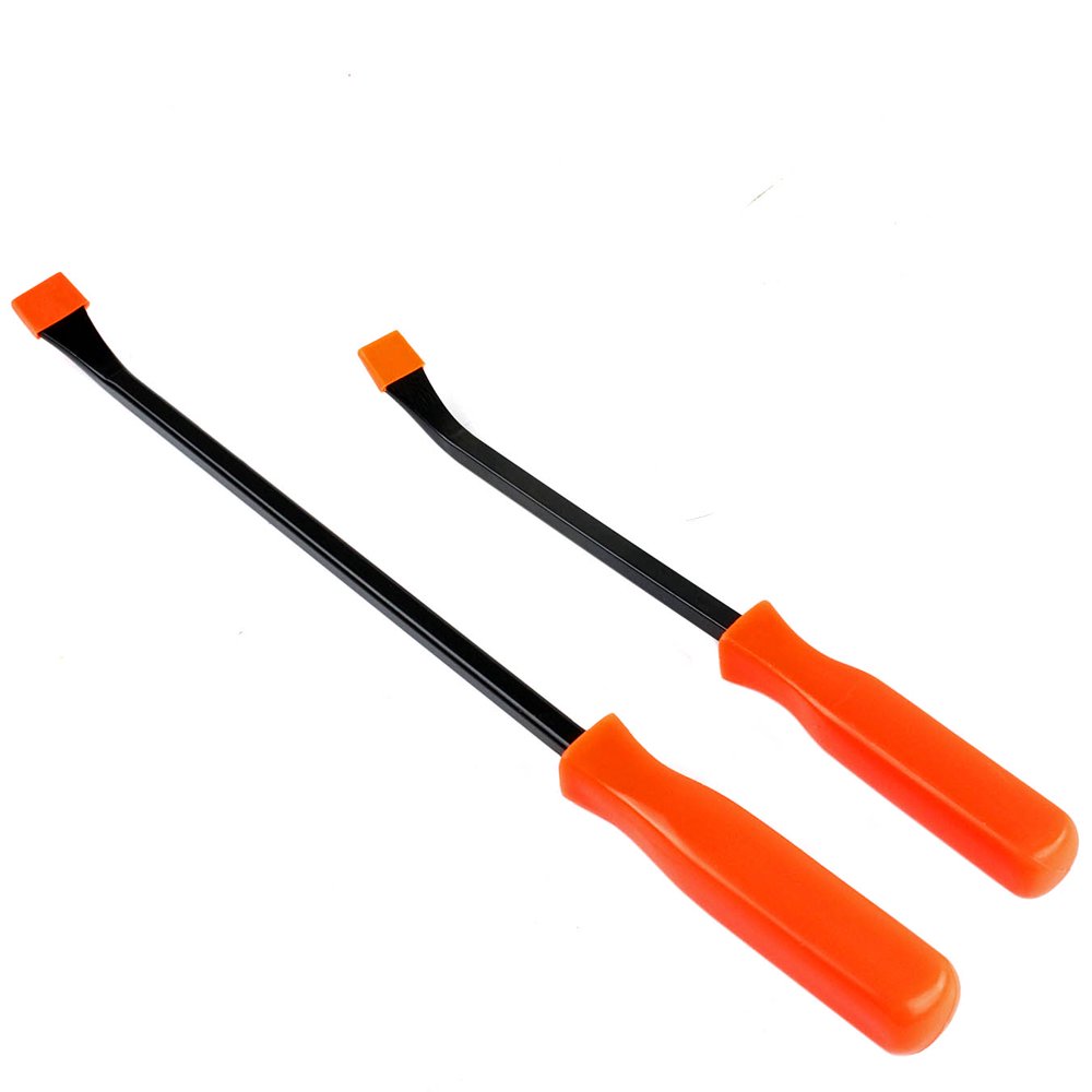 18" Inch 12" In. Mechanics Pry Bar Set Beveled End Angled Steel Tips