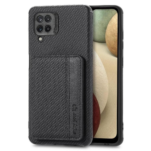 Case For FOXDOCK Samsung Galaxy A12 Stand Function RFID Blocking Magnetic Card Holder Complete Camera Safety