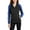 Deep Black/ True Royal, variant on JustBlanks Womens Active Colorblock Soft Shell Jacket with Water Resistant Fabric
