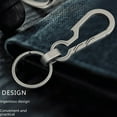 thumbnail image 5 of Men's Car Key Chain, Personalized Creative Stainless Steel Car Keychain for Men, Anti-Loss Heavy Duty Metal Key Ring, 5 of 5