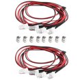 thumbnail image 1 of Luces para coches RC, juego de luces de 3-9 V, faro delantero para coches y camiones RC a escala 1/5, 1/8, 1/10, 1/12 y 1/14, LED, 2 blancas, 2 rojas, 8 mm, 1 of 5