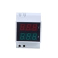 thumbnail image 2 of Digital Din-Rail LED Voltage Ammeter Current Meter Voltmeter AC80-300V 0.2-99.9A Dual Display, 2 of 7