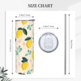 thumbnail image 3 of 20oz Insulated Stainless Steel Tumbler Mug | Watercolor Lemon Cup with Lid and Straw | Hot and cold insulation |Suitable for Coffee Travel Office Car, 3 of 6