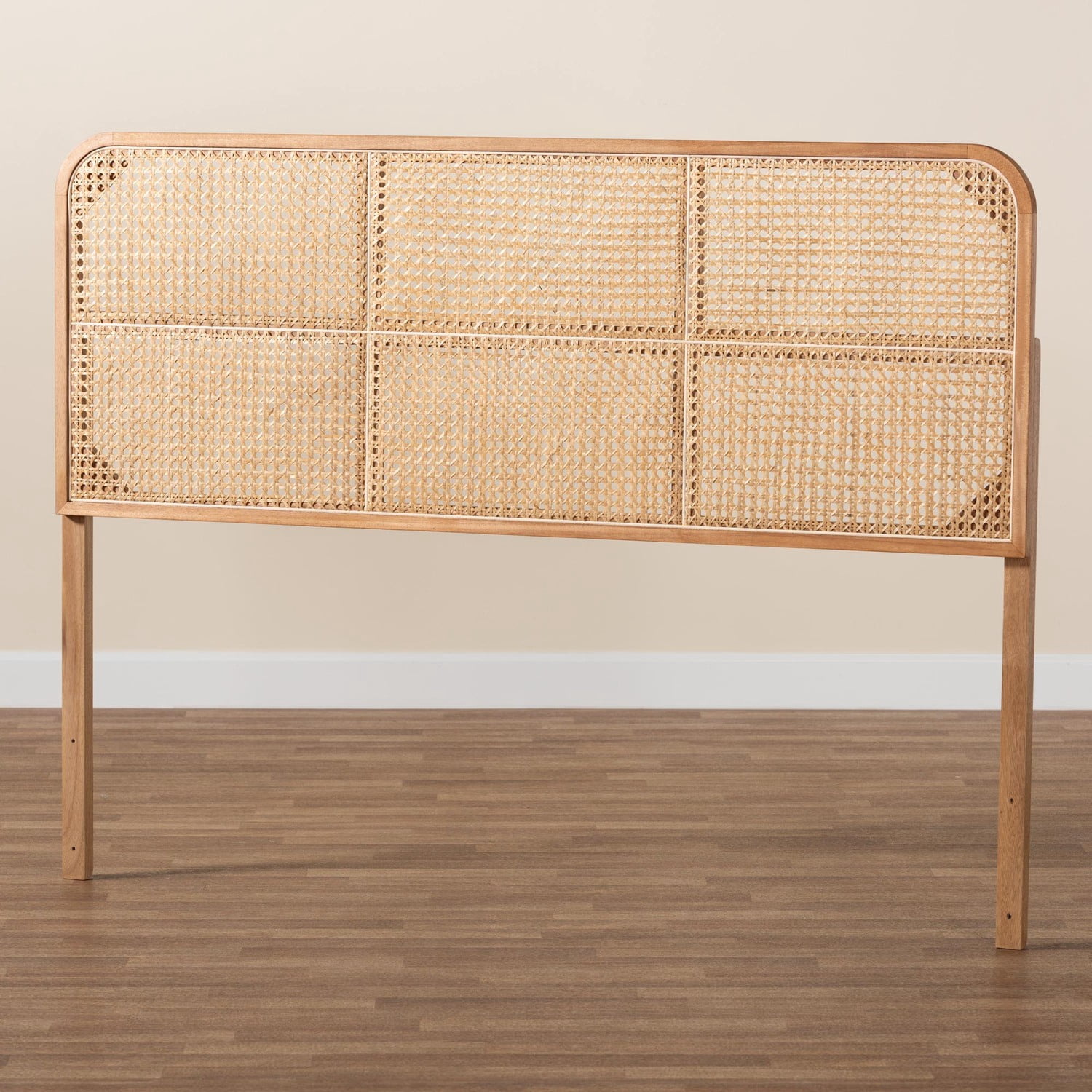 Bali & pari Adjustable Wood Headboard, Brown